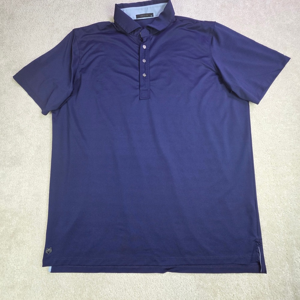 Greyson Mens XL Navy Blue Performance Golf Polo Shirt Short Sleeve Stretch Solid